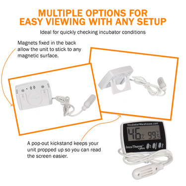 Incutherm™ Plus Hatch Monitor With Digital Thermometer & Hygrometer